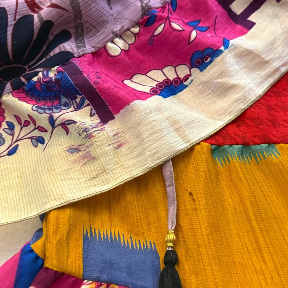 Colorful Bohemian Patchwork Pants - image 9